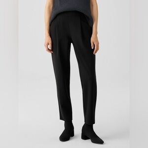 Eileen Fisher Washable Flex Ponte Carrot Pant Easy Fit Ankle Career Trouser
